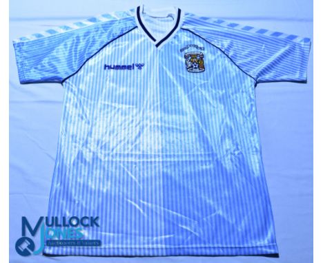 Coventry City FC Home football shirt - 1987 FA Cup Winners - Hummel, size L, short sleeves 