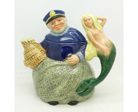 A Royal Doulton character teapot figure, Old Salt, Exclusively for Collectors Club