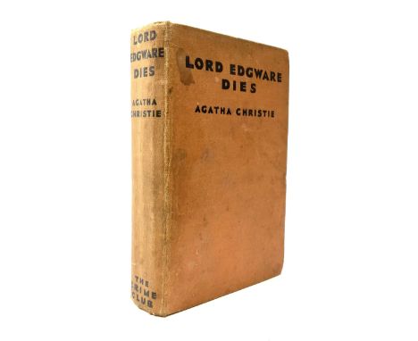 Christie Agatha: Lord Edgware Dies. 1933. First Edition. Published for the Crime Club Ltd.