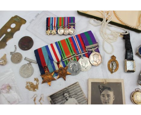 A set of five World War II medals including the 1939-1945 Star, The France and Germany Star, The Defence Medal, The War Medal