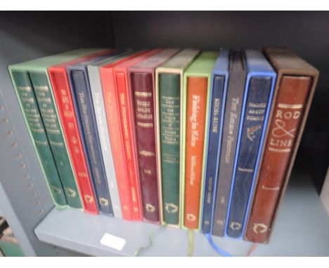 Fishing Books. A half shelf, The Flyfisher's Classic Library. Most in slipcases. Includes: Scrope - Days and Nights of Salmon