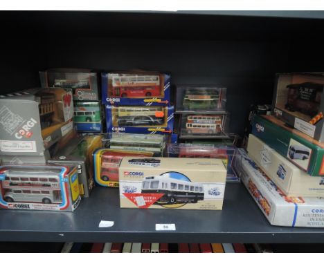 Twenty One Corgi diecasts including AEC 508 Forward Control 5ton Cabover, many buses including Routemasters In Exile, Silver 