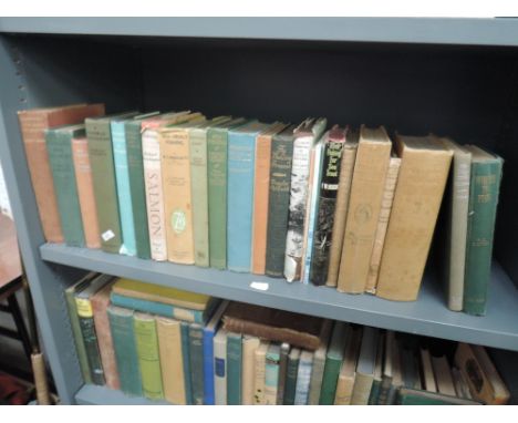 Fishing Books. A shelf, includes: Jock Scott - Spinning Up To Date, 1937; Viscount Grey of Fallodon - Fly Fishing, 1931; McCr