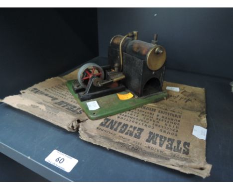 A SEL live steam twin cylinder Major 1550 steam engine, with original box