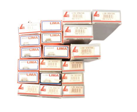 Lima OO gauge model railway wagons, nine-teen including ref 305670A6 'ARC' (x4); 305637A3 'Arc' (x4); 305635W 'Yeoman' (x2), 