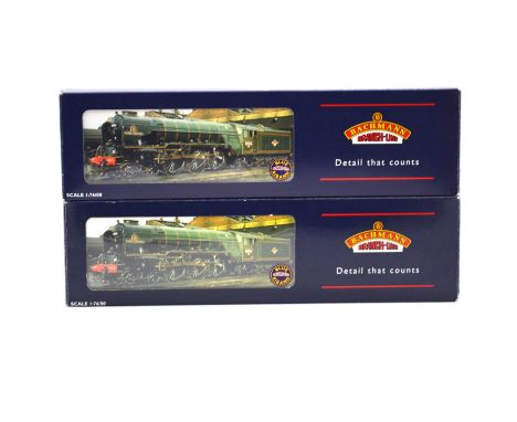 Bachmann OO gauge model railway locomotives, two including ref 32-553 class A1 60161 'North British BR blue; 32-554 class A1 