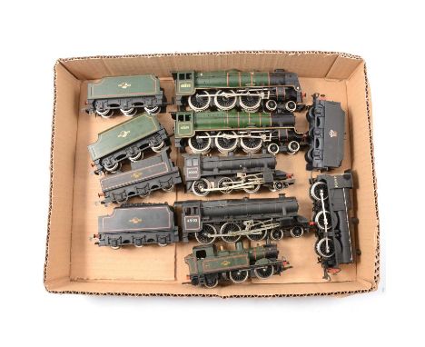 OO gauge model railway locomotives, six including Mainline BR 4-6-0 'Illustrious' 45532; BR 4-6-0 'Orion' 45691; Airfix BR 0-