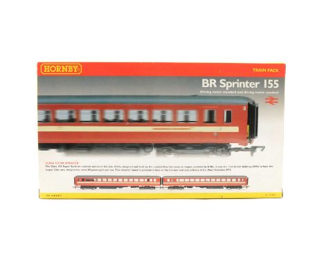 Hornby OO gauge model railways train pack R2108 BR Sprinter 155 set, 2-car, boxed. 
