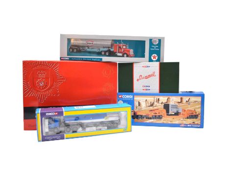 Corgi models, five including ref CC99152 Proud to Serve Hampshire set; CC1073 Scammell 'Pointer'; 55301 Diamond T980 'Allied'
