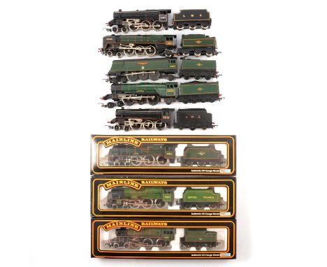 Mainline and Tri-ang OO gauge model railway locomotives, eight including three boxed ref 37066 BR 4-6-0 7P 'Illustrious'; BR 