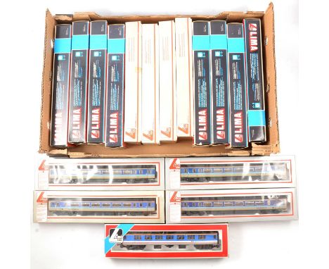 Lima OO gauge model railway passenger coaches, seventeen various including Newark South East (x5); ref 205052 'Super Sprinter