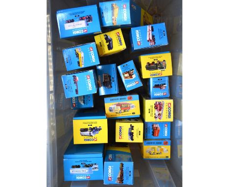 Corgi Classics series models, eighteen including ref 21302 AEC box trailer 'Caledonian'; 16304 Scammell tanker 'Crow Carrying
