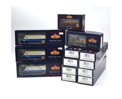 Bachmann OO gauge model railway wagons, thirteen including 37-327B 90 tonne bogie hopper wagon JGA 'Buxton Lime' (x6); 38-030
