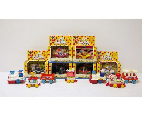 Full set of Lledo Noddy Toyland diecast models to include 'Noddy's car', Toyland fire engine', Mr Spark's pick-up truck', etc