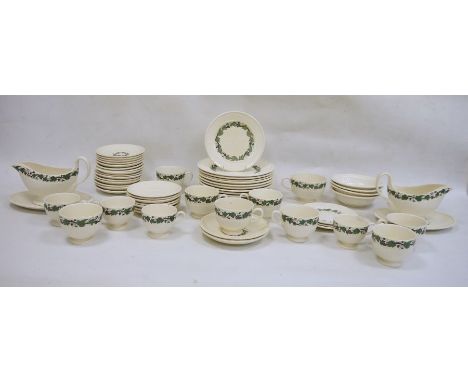Modern Wedgwood Stratford part tea and dinner service&nbsp;to include teacups, saucers, bowls, plates and two sauceboats