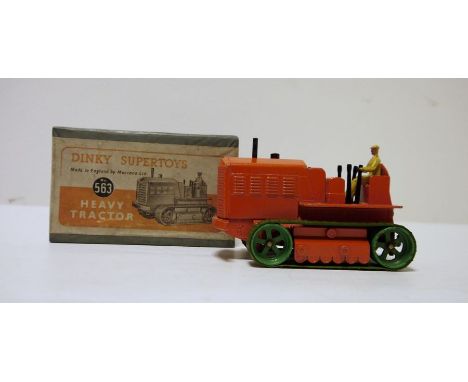 Dinky Supertoys, diecast model No. 563 Heavy tractor in box