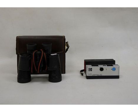 Pair of Viking 8x42 binoculars in case and a Kodak pocket instamatic 400 camera (2) 