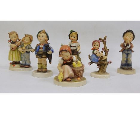 Six Hummel bisque figures of children (6) 