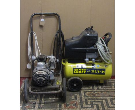 A Dunlop NP22 compressor, together with Power Craft example (2) 
