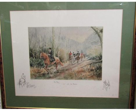 Ros Goody (British 20th/21stCentury) - Mrs Parry - Out With The Belvoir, signed coloured limited edition print, published 198
