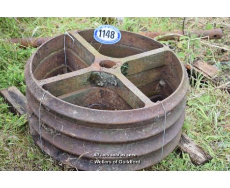 SET OF FOUR CAMBRIDGE ROLLER RINGS (NORMALLY USED FOR SHEPHERDS HUTS)
