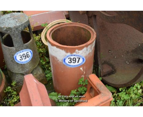 TWO PIPE SECTIONS, THE HIGHEST 380MM