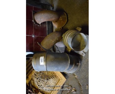 SMALL QUANTITY OF MIXED FLUE PIPE SECTIONS