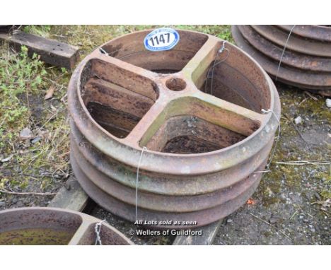 SET OF FOUR CAMBRIDGE ROLLER RINGS (NORMALLY USED FOR SHEPHERDS HUTS)