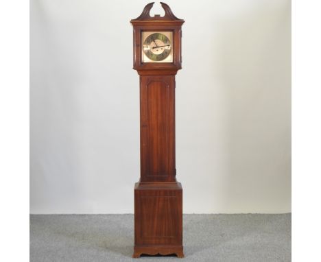 A 20th century granddaughter clock, with a three train movement, 193cm high