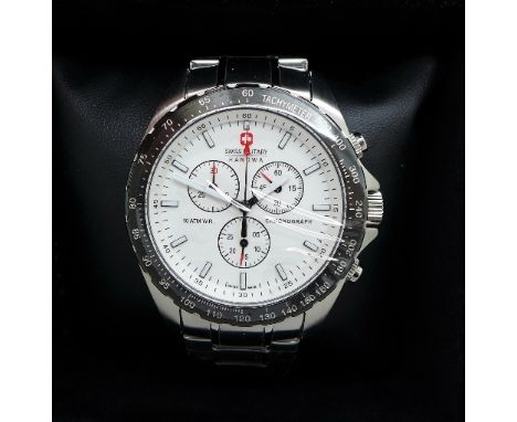 A Swiss Military Hanowa quartz chronograph wristwatch, model number 06-5261.33.001, boxed