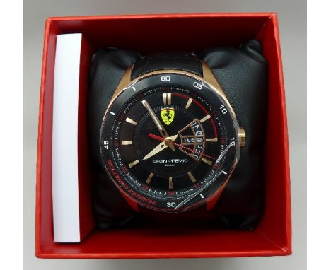 A Ferrari Gran Premio wristwatch, model number 0830185, boxed