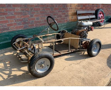 c.1960 Historic Adult's Go Kart *Engineer-constructed*Exciting project*3-speed gearbox*Powerful Honda C65D engineThis recentl