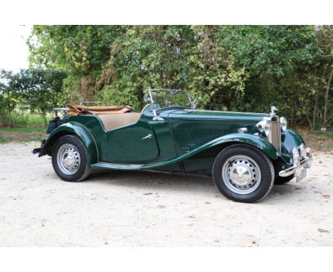 1952 MG TD RoadsterRegistration no. 284 UYFChassis no. TD17262Odometer reading: 90,000MOT Expiry: N/A*Restored in 2014*Conver