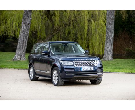 The ex-Royal Household2013 Range Rover Vogue SERegistration no. OY13 TBUChassis no. SALGA2JE7DA1158Odometer reading: 38,420MO