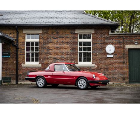 1987 Alfa Romeo Spider S3Registration no. E117 DFCChassis no. 02492185Odometer reading: 136,000 kilometresMOT Expiry: 31/03/2