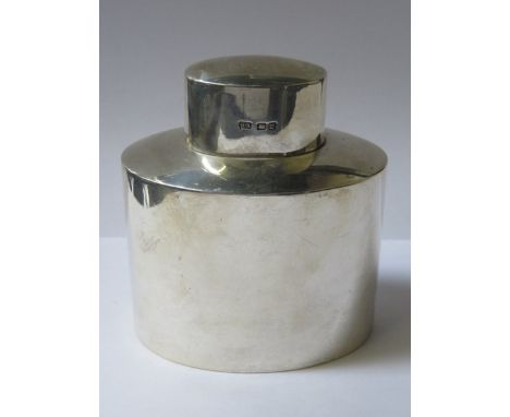 HALLMARKED SILVER TEA CADDY, SHEFFIELD ASSAY, DATED 1914, BY AITKIN BROTHERS 