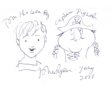 ARTISTS: Selection of signed cards, some with additional ink sketches or notes, by various artists, illustrators and cartooni