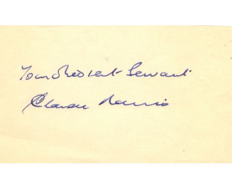 CASABLANCA: Small selection of signed pieces and cards by various cast members of the classic American romantic drama film Ca