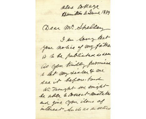 [LIVINGSTONE DAVID]: (1813-1873) Scottish Missionary &amp; Explorer. LIVINGSTONE JANET (1818-1895) Younger Sister of David Li