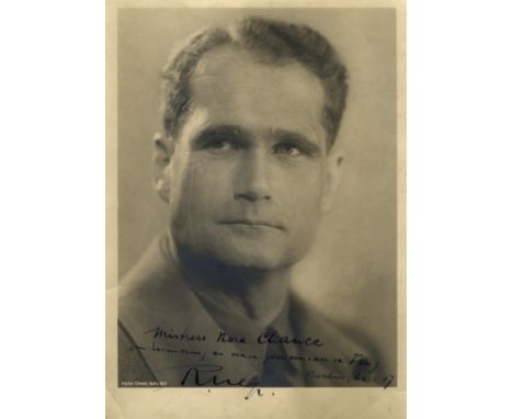 HESS RUDOLF: (1894-1987) German Reichsminister, Adolf Hitler's Deputy in the Nazi Party. Hess, who had been imprisoned since 