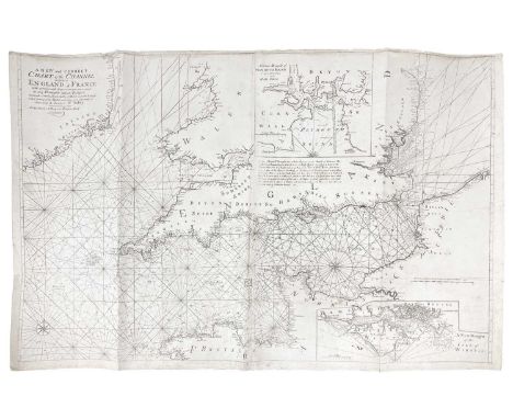 Dr Edmond Halley (1656–1742) A New and Correct Chart of the Channel between England & France 'with considerable Improvement n