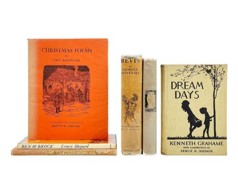 Ernest H. Shepard Illustrations Six works 'Ben &amp; Brock,' first edition, clipped dj, ink inscription to ffep, vg, Methuen 