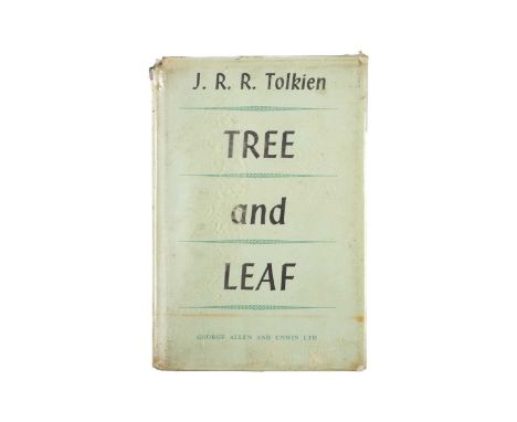 J. R. R. Tolkien Tree and Leaf  First edition, facsimile signature to title page, ex libris Andover Public Library with ink l