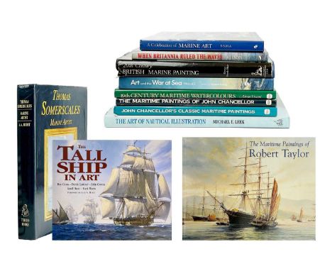 (Maritime Art) Eleven good works Alex A. Hurst. 'Thomas Somerscales. Marine Artist,' first edition, unclipped dj, ink owner s