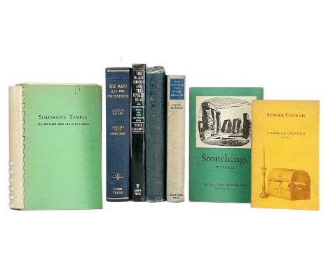 (Occult) Seven scarce works  W. Shaw Caldecott. 'Soloman's Temple. Its History and its Structure,' facsimile, printed card wr