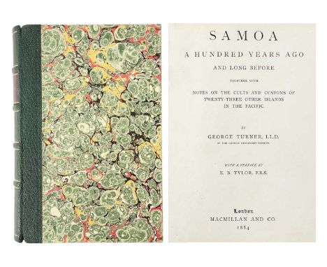 (Samoa) George Turner Samoa. A Hundred Years Ago and Long Before. Together with Notes on the Cults and Customs of Twenty-thre