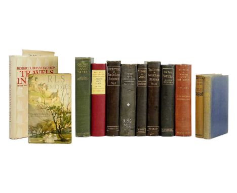 Robert Louis and Mrs M. I. Stevenson Twelve works  R. L. Stevenson. '....Memoirs,' first edition, colour card wraps, b+w phot