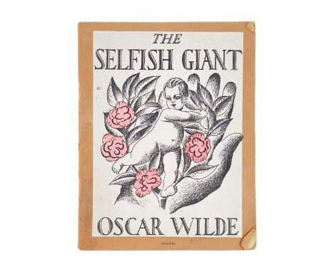 (Frederick Roberts Johnson illustrations) Oscar Wilde The Selfish Giant  Printed thin card wraps with illustration to front, 