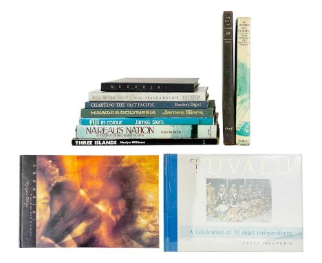 (South Pacific Islands) Ten illustrated works  Peter McQuarrie. 'Tuvalu. A celebration in photos of 10 years Independence,' s