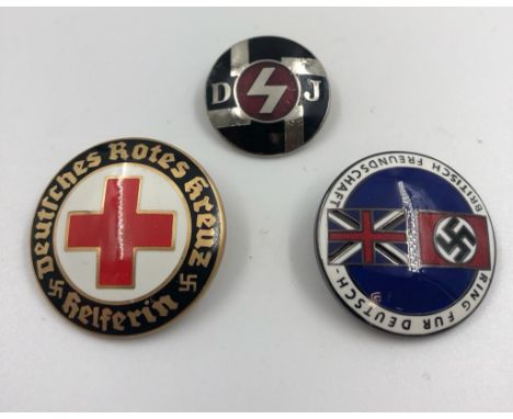 3x repro German enamel badges 